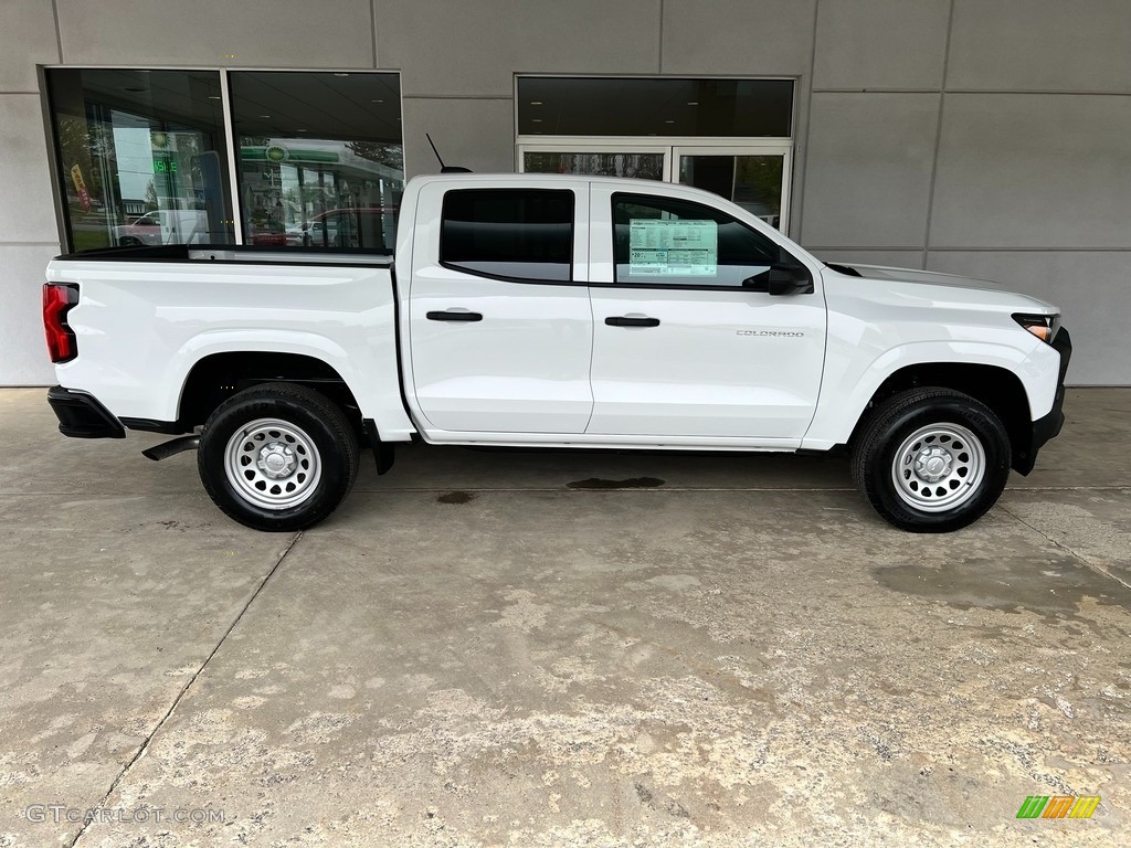 Summit White 2023 Chevrolet Colorado Work Truck Crew Cab Exterior Photo #146084984