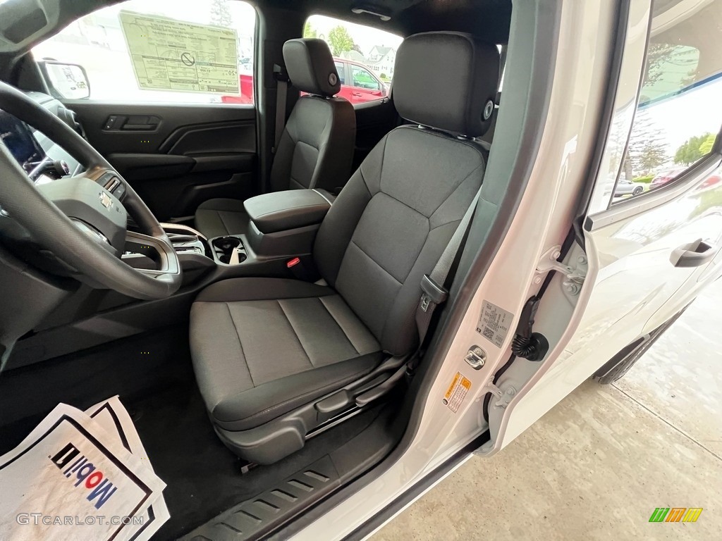 Jet Black Interior 2023 Chevrolet Colorado Work Truck Crew Cab Photo #146085237