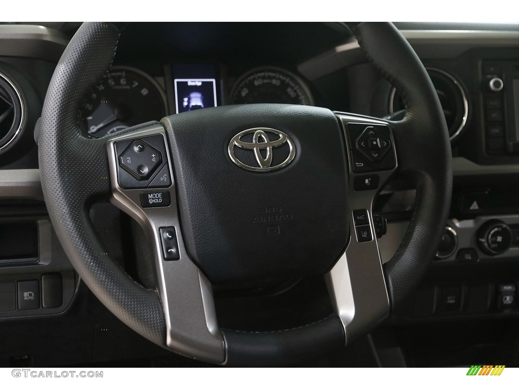2018 Tacoma SR5 Double Cab 4x4 - Midnight Black Metallic / Cement Gray photo #7