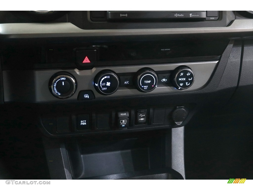 2018 Tacoma SR5 Double Cab 4x4 - Midnight Black Metallic / Cement Gray photo #14
