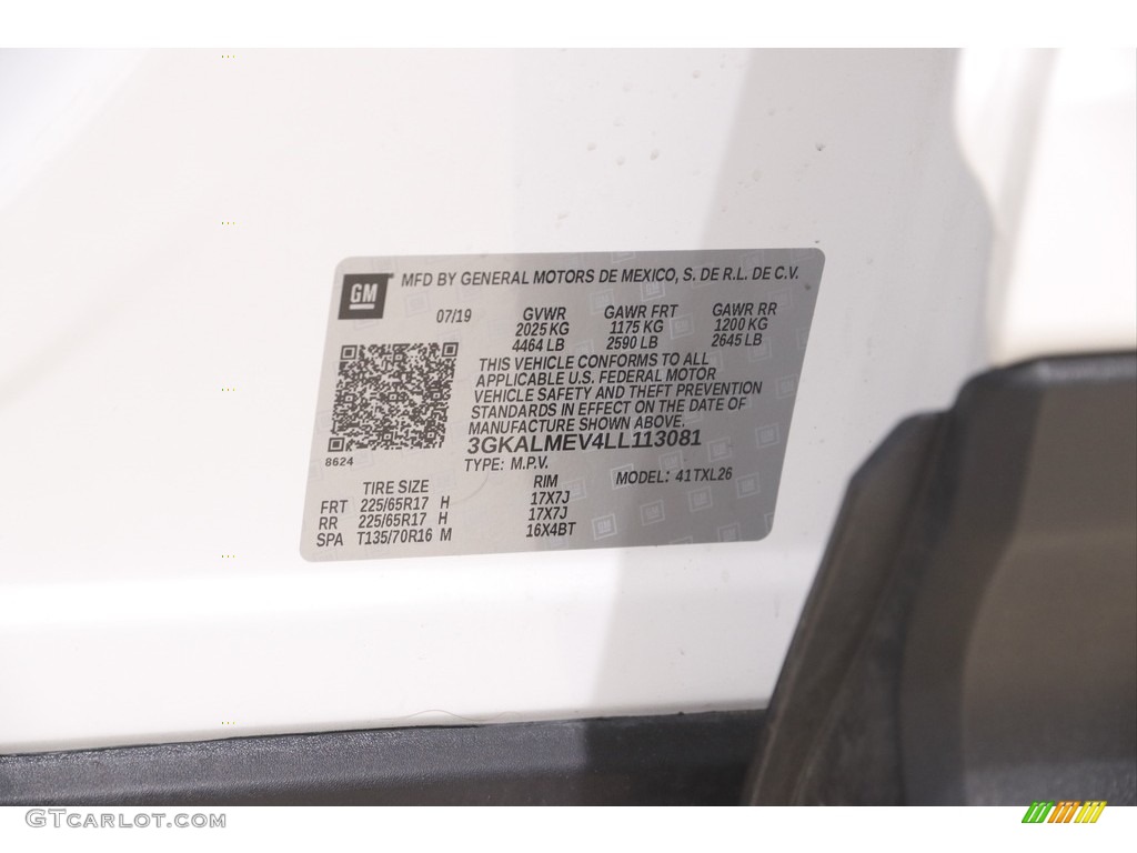 2020 Terrain SLE - Summit White / Medium Ash Gray/Jet Black photo #21