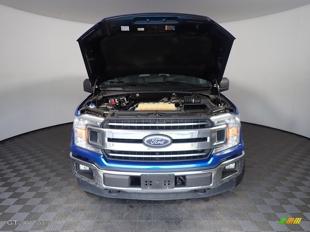 2018 F150 XL SuperCrew 4x4 - Lightning Blue / Earth Gray photo #6