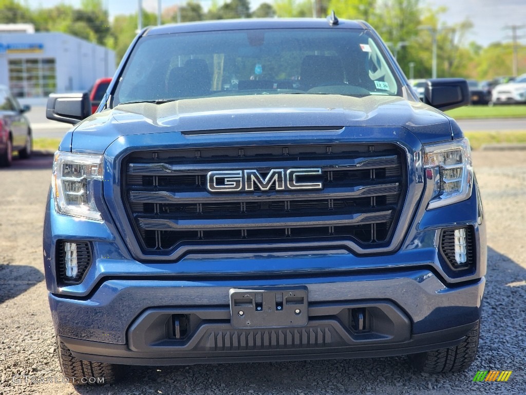 2021 Sierra 1500 Elevation Crew Cab 4WD - Pacific Blue Metallic / Jet Black photo #2