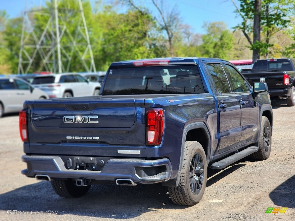 2021 Sierra 1500 Elevation Crew Cab 4WD - Pacific Blue Metallic / Jet Black photo #3