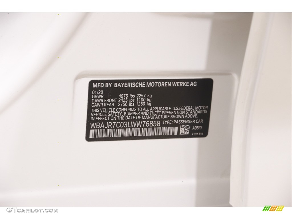 2020 5 Series 530i xDrive Sedan - Mineral White Metallic / Canberra Beige/Black photo #23