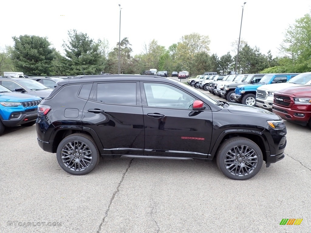 Diamond Black Crystal Pearl 2023 Jeep Compass Limited (Red) Edition 4x4 Exterior Photo #146088415