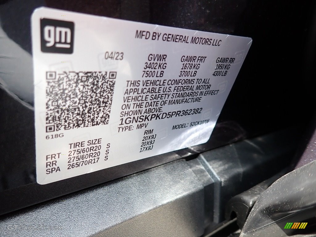 2023 Tahoe Z71 4WD - Dark Ash Metallic / Gideon/Very Dark Atmosphere photo #15