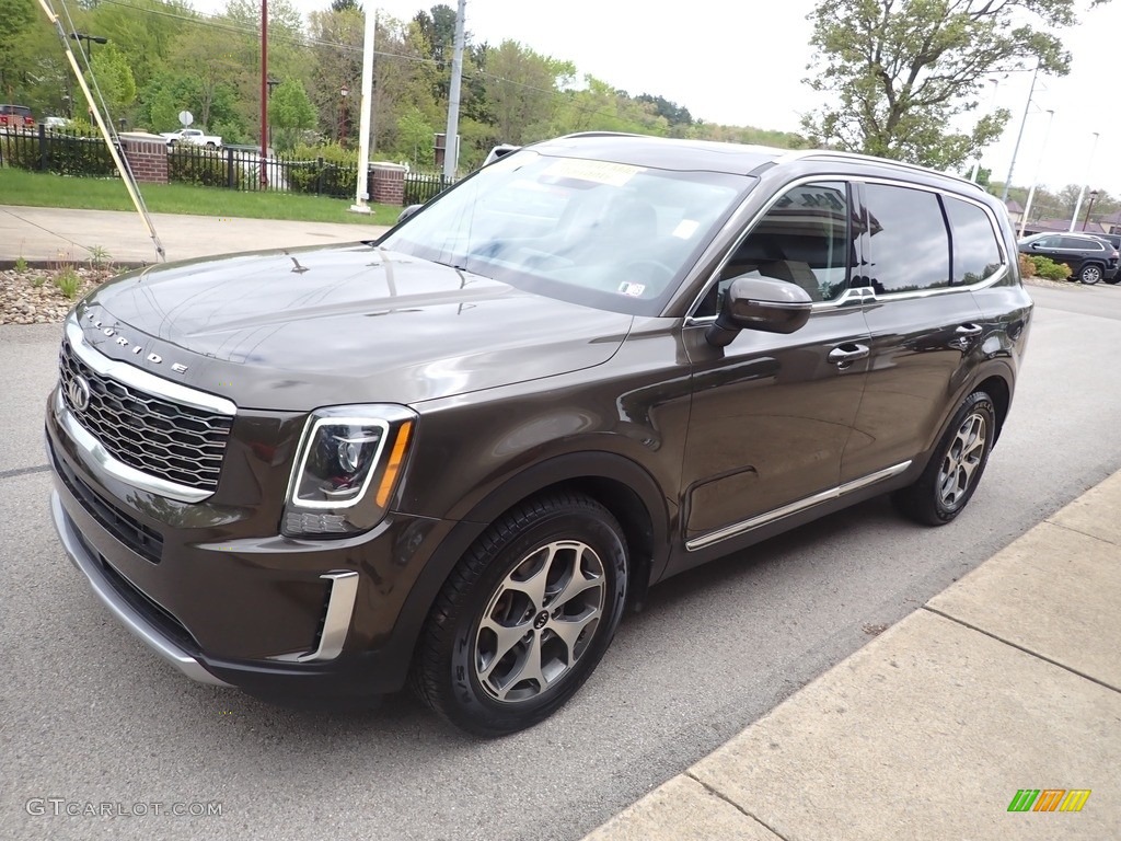Dark Moss 2020 Kia Telluride EX AWD Exterior Photo #146088460