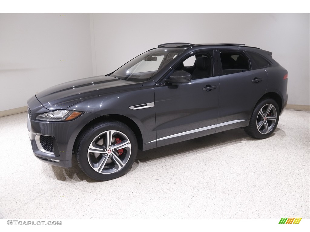 Storm Grey 2017 Jaguar F-PACE 35t AWD S Exterior Photo #146089279
