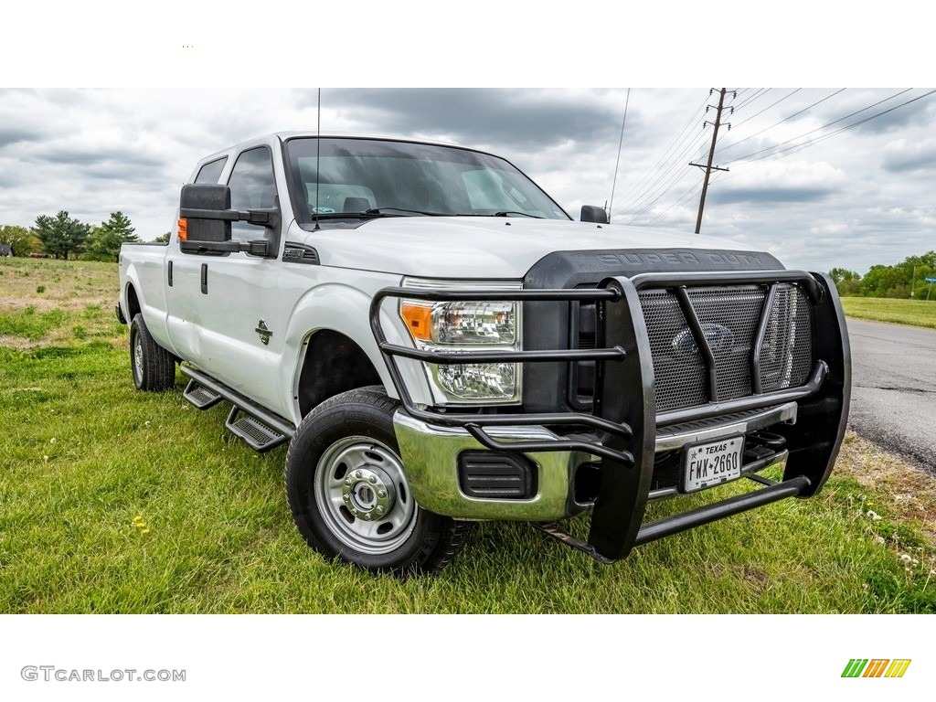 2015 F350 Super Duty XLT Crew Cab 4x4 - Oxford White / Steel photo #1