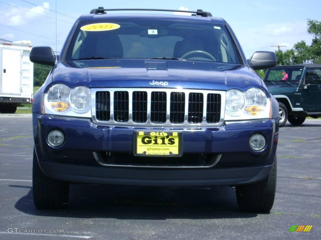 2005 Grand Cherokee Limited 4x4 - Midnight Blue Pearl / Medium Slate Gray photo #2