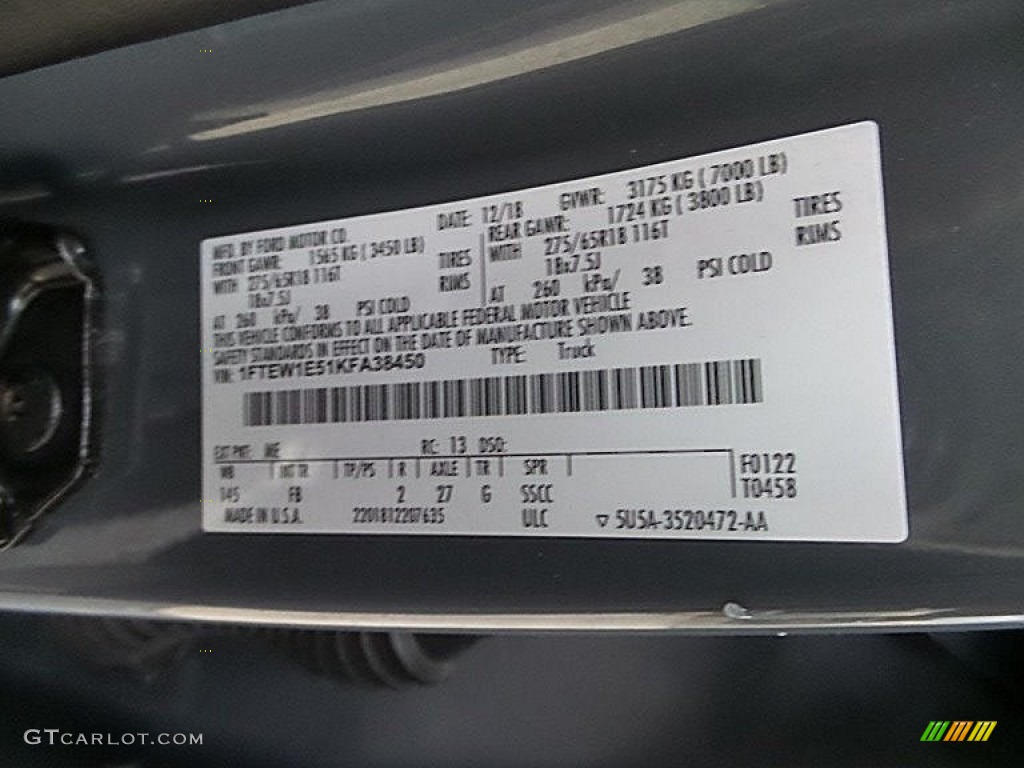2019 F150 XLT SuperCrew 4x4 - Abyss Gray / Black photo #27