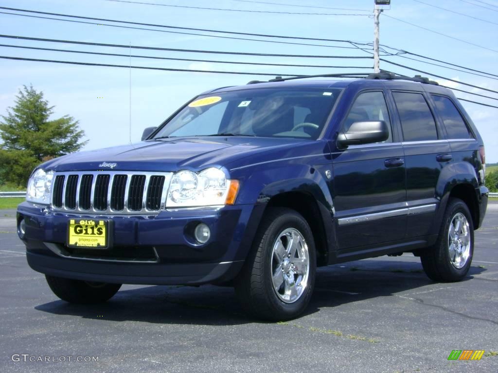 2005 Grand Cherokee Limited 4x4 - Midnight Blue Pearl / Medium Slate Gray photo #3
