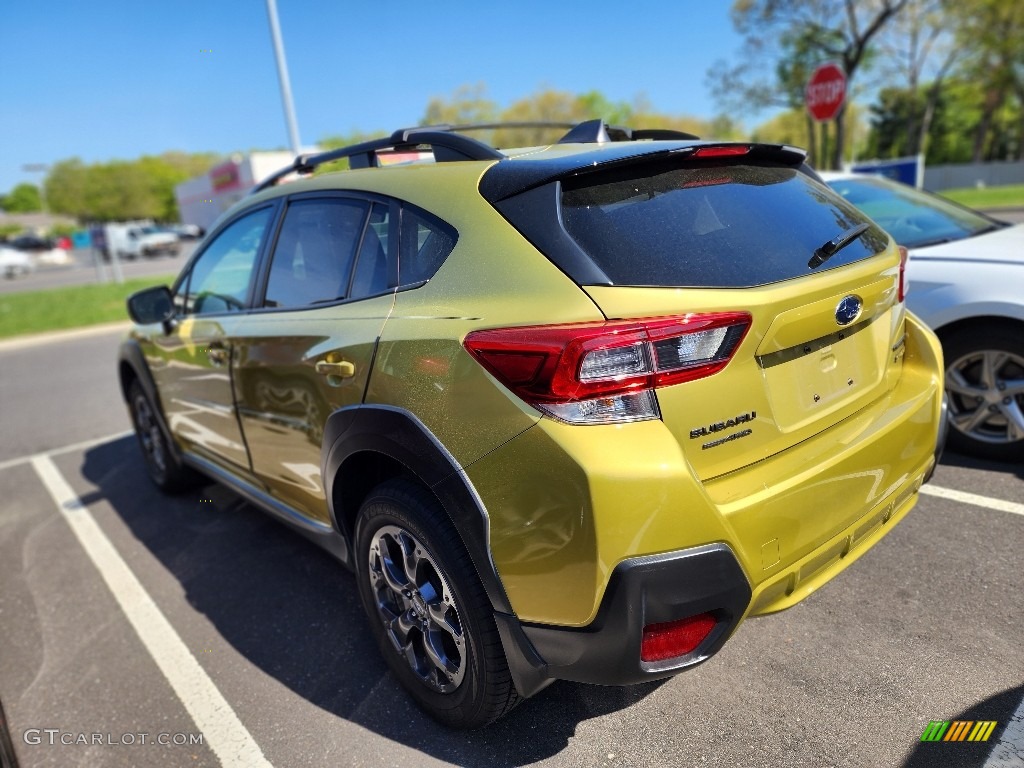 2021 Crosstrek Sport - Plasma Yellow Pearl / Gray photo #4