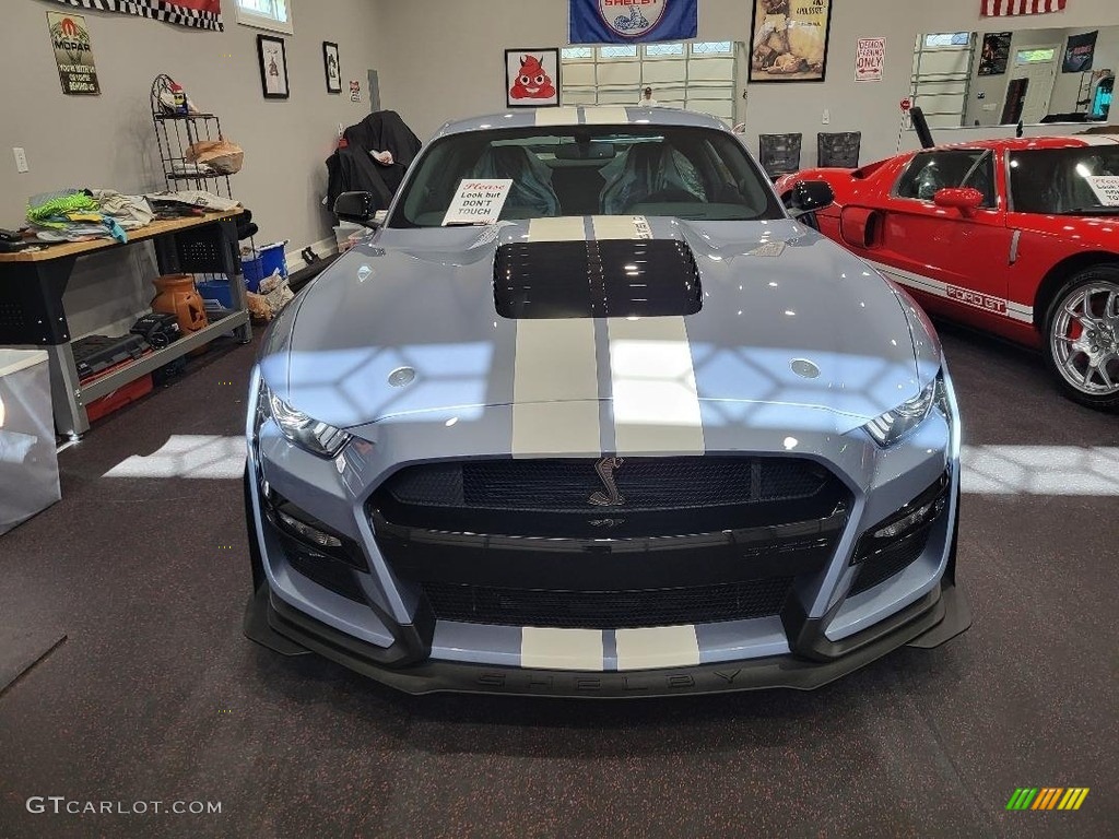 Brittany Blue Metallic 2022 Ford Mustang Shelby GT500 Heritage Edition Exterior Photo #146089989