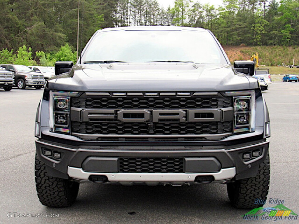 2023 F150 SVT Raptor SuperCrew 4x4 - Antimatter Blue Metallic / Black photo #8