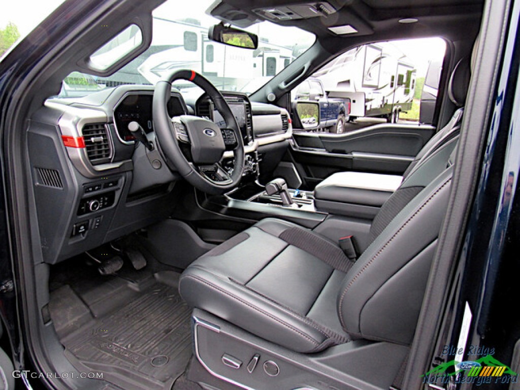 Black Interior 2023 Ford F150 SVT Raptor SuperCrew 4x4 Photo #146090678