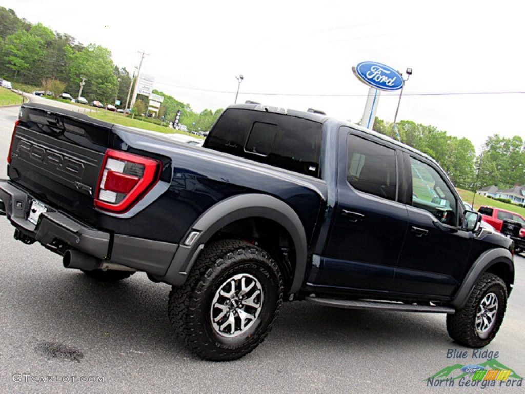 2023 F150 SVT Raptor SuperCrew 4x4 - Antimatter Blue Metallic / Black photo #31