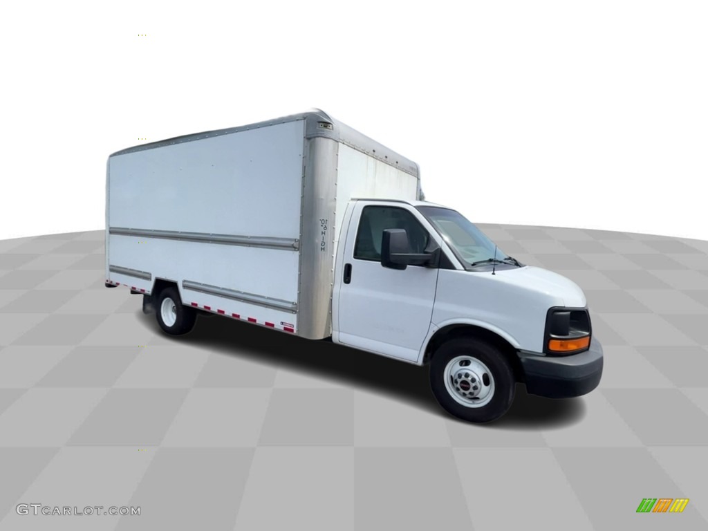 2016 Savana Cutaway 3500 Commercial Moving Truck - Summit White / Pewter photo #2