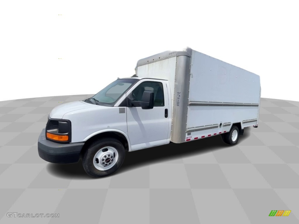 2016 Savana Cutaway 3500 Commercial Moving Truck - Summit White / Pewter photo #4