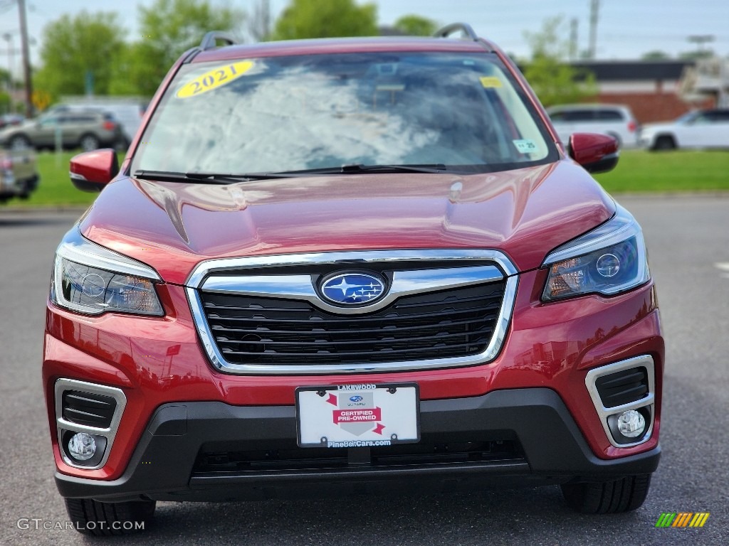 2021 Forester 2.5i Limited - Crimson Red Pearl / Gray photo #10