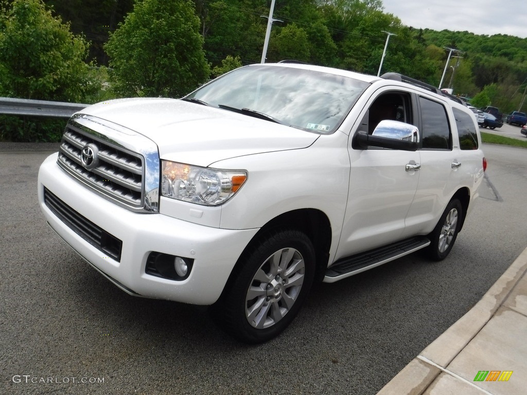 Blizzard Pearl 2015 Toyota Sequoia Platinum 4x4 Exterior Photo #146091908