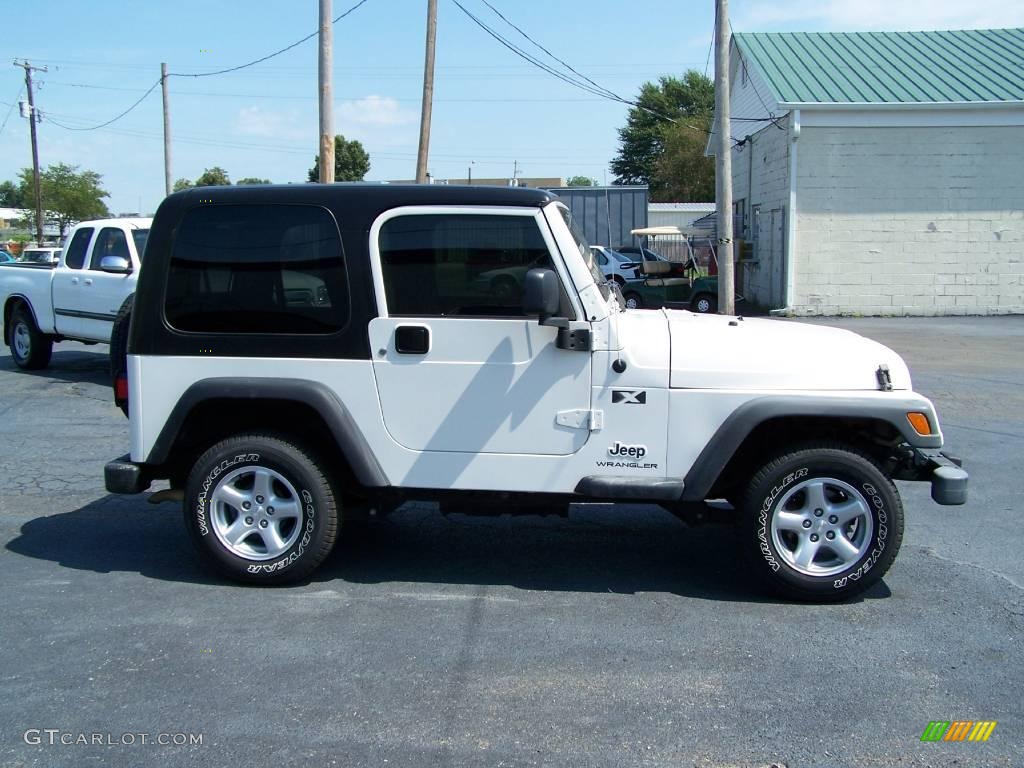 2005 Wrangler X 4x4 - Stone White / Dark Slate Gray photo #3