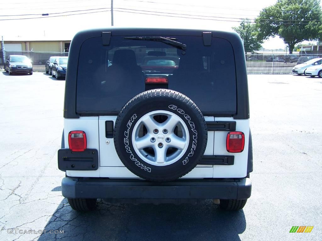 2005 Wrangler X 4x4 - Stone White / Dark Slate Gray photo #4