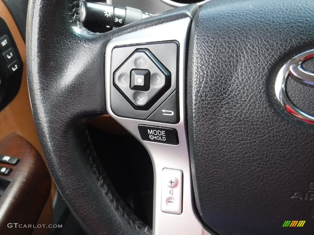 2015 Toyota Sequoia Platinum 4x4 Red Rock Steering Wheel Photo #146092313