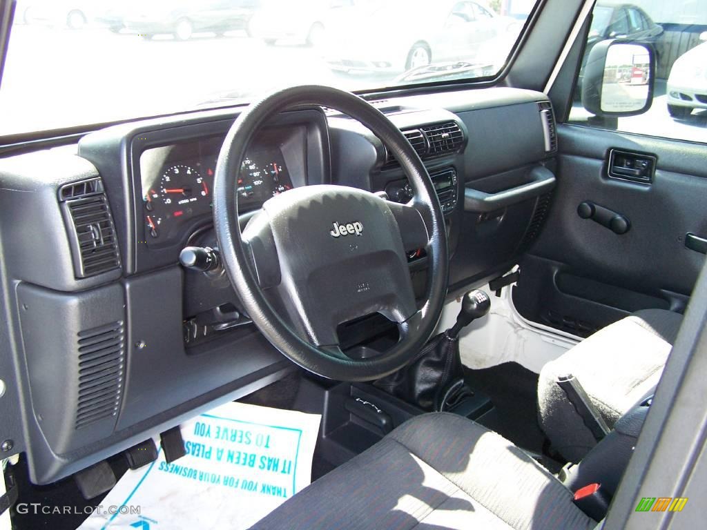 2005 Wrangler X 4x4 - Stone White / Dark Slate Gray photo #6