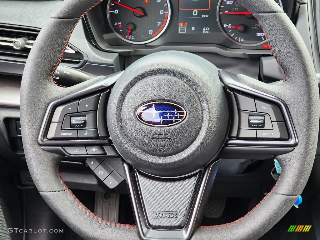 2023 Subaru WRX Standard WRX Model Carbon Black Steering Wheel Photo #146092728