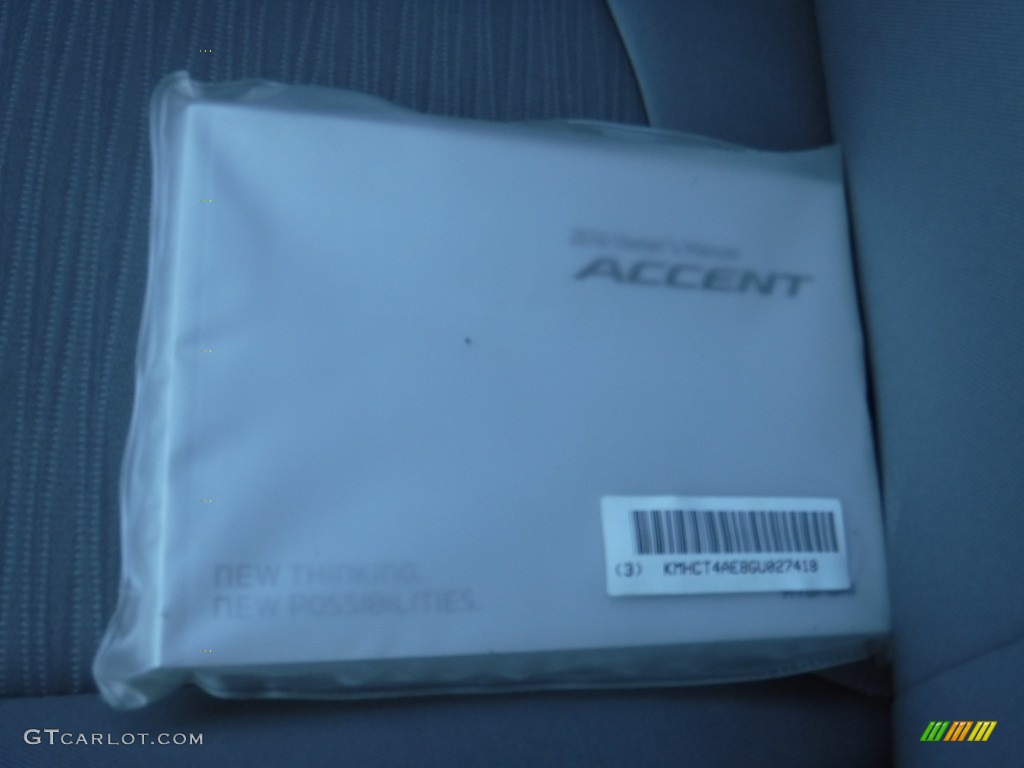 2016 Accent SE Sedan - Boston Red / Gray photo #25