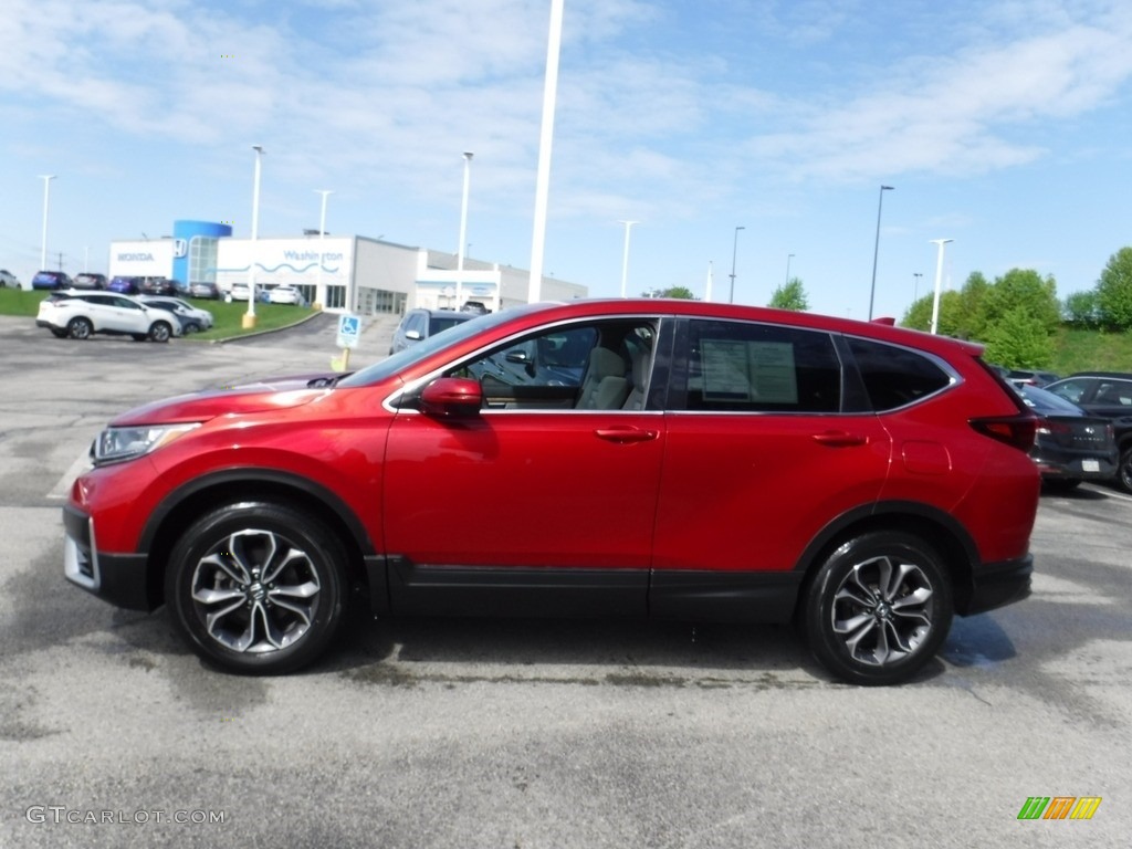 2020 CR-V EX AWD - Radiant Red Metallic / Gray photo #5