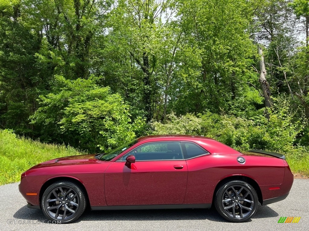 2023 Challenger SXT Blacktop - Octane Red Pearl / Black photo #1