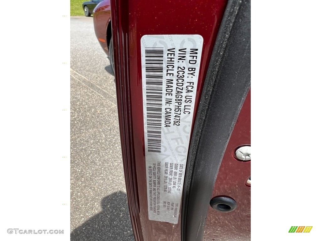 2023 Challenger SXT Blacktop - Octane Red Pearl / Black photo #28