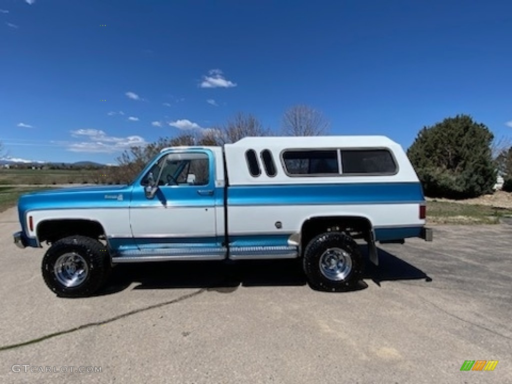 Mariner Blue 1978 Chevrolet C/K Truck K10 Silverado Regular Cab 4x4 Exterior Photo #146094060