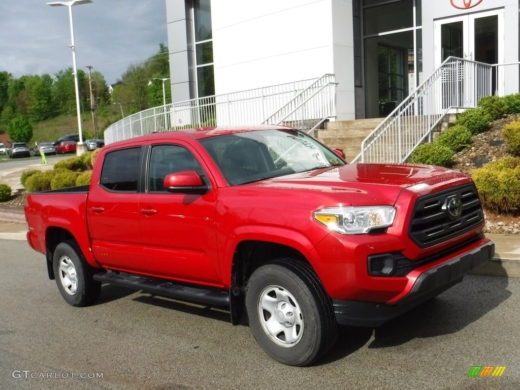 2019 Tacoma SR Double Cab 4x4 - Barcelona Red Metallic / Cement Gray photo #1