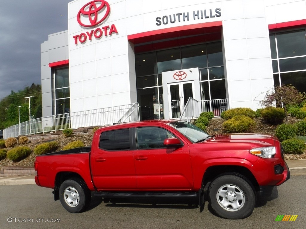 2019 Tacoma SR Double Cab 4x4 - Barcelona Red Metallic / Cement Gray photo #2