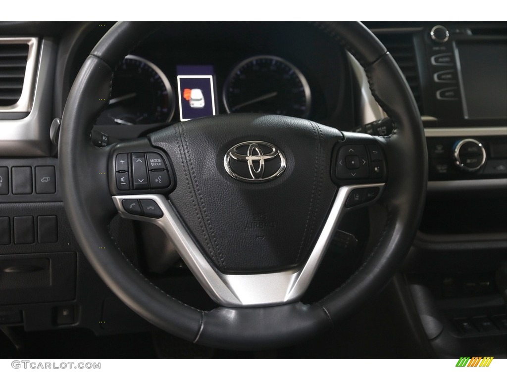 2019 Highlander XLE AWD - Ooh La La Rouge Mica / Black photo #7