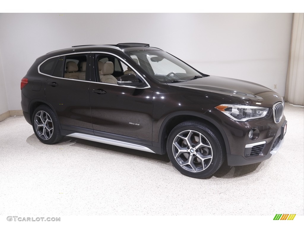 2017 X1 xDrive28i - Sparkling Brown Metallic / Canberra Beige photo #1