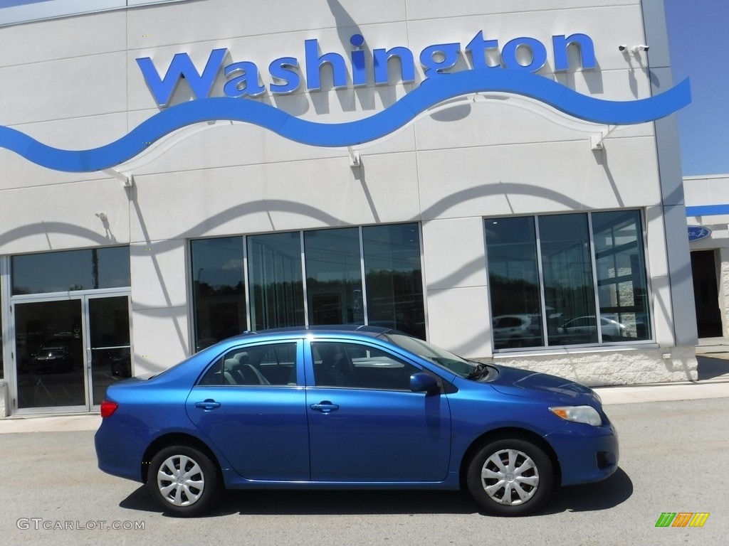 2010 Corolla LE - Blue Streak Metallic / Bisque photo #2