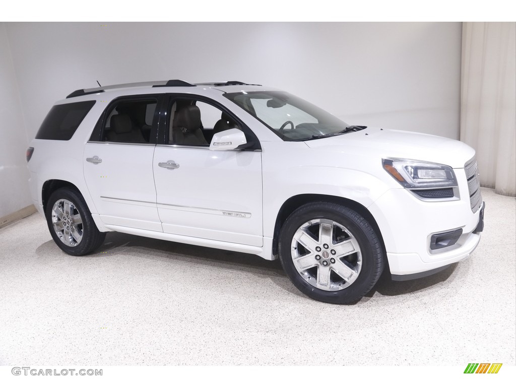 2016 Acadia Denali AWD - White Frost Tricoat / Cocoa Dune photo #1