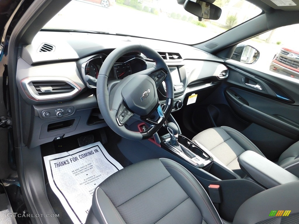 Jet Black/Red Accent Interior 2023 Chevrolet TrailBlazer RS AWD Photo #146097546