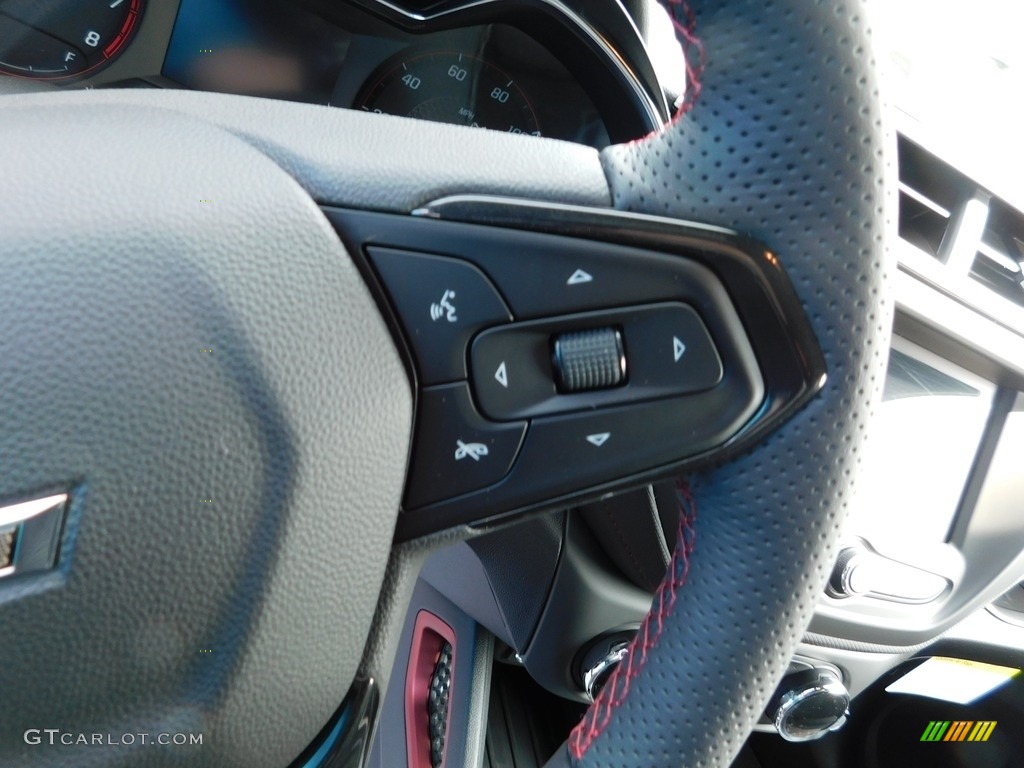2023 Chevrolet TrailBlazer RS AWD Jet Black/Red Accent Steering Wheel Photo #146097555