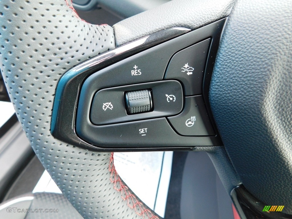 2023 Chevrolet TrailBlazer RS AWD Jet Black/Red Accent Steering Wheel Photo #146097558
