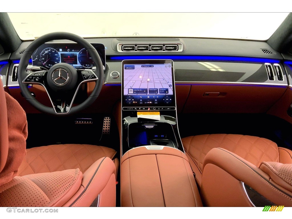 2023 Mercedes-Benz S 500e 4Matic Plug-In Hybrid Sedan Sienna Brown/Black Dashboard Photo #146098159