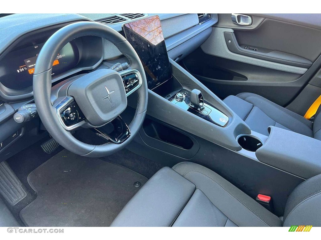 Charcoal Interior 2021 Polestar 2 Launch Edition Fastback Photo #146098186