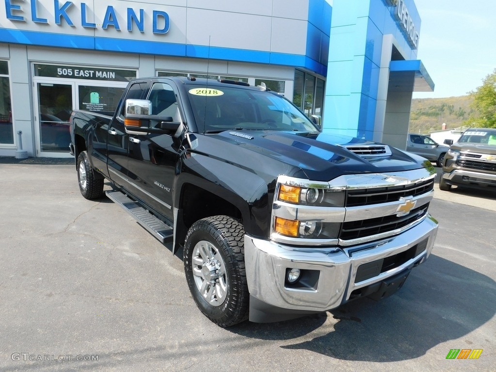 2018 Silverado 3500HD LTZ Crew Cab 4x4 - Black / Jet Black photo #4