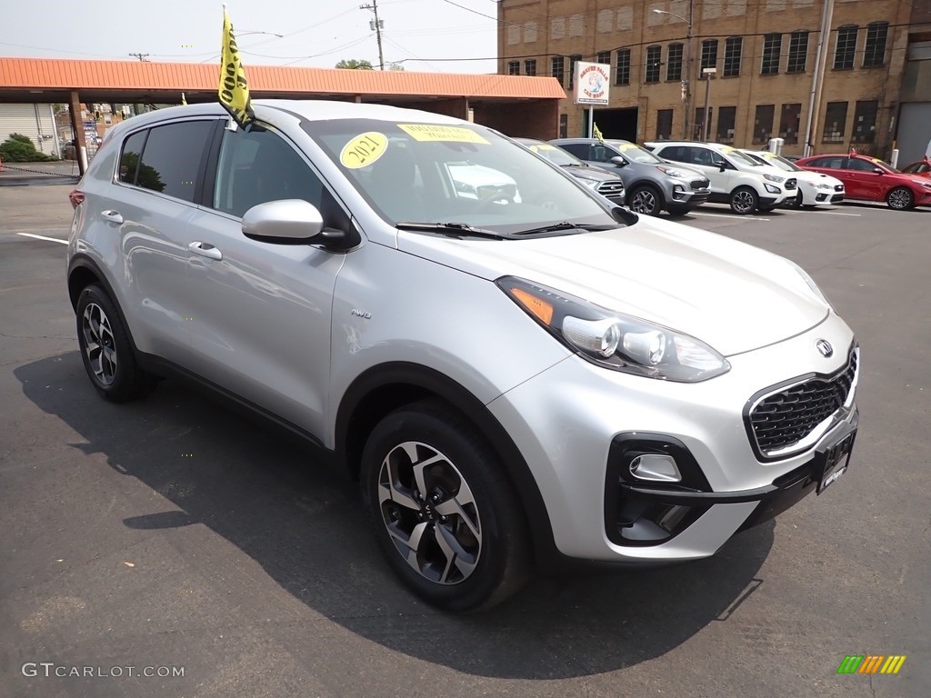 2021 Sportage LX AWD - Sparkling Silver / Black photo #2