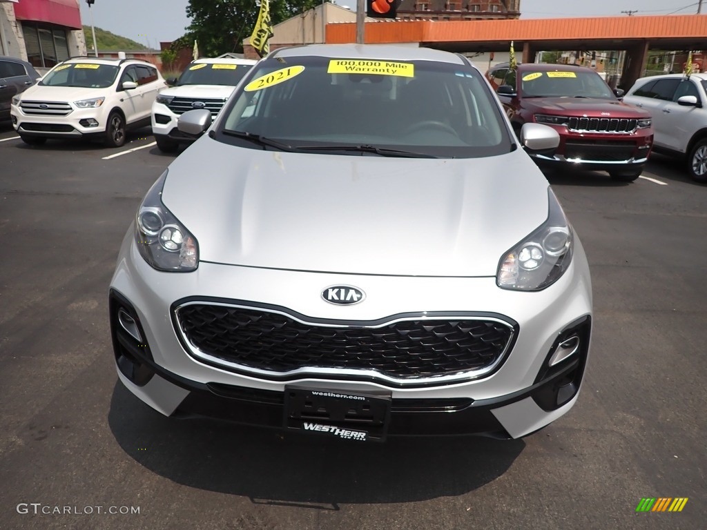 2021 Sportage LX AWD - Sparkling Silver / Black photo #3